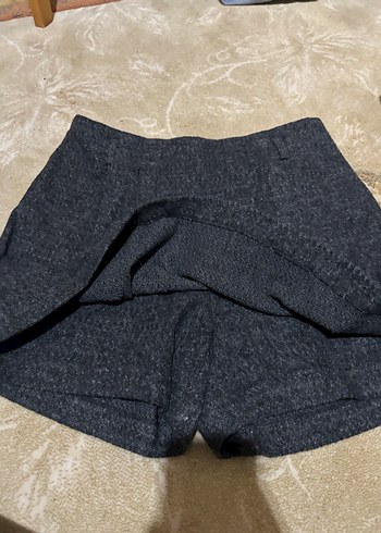 Kadın Gri Mini Etek - Görsel 3