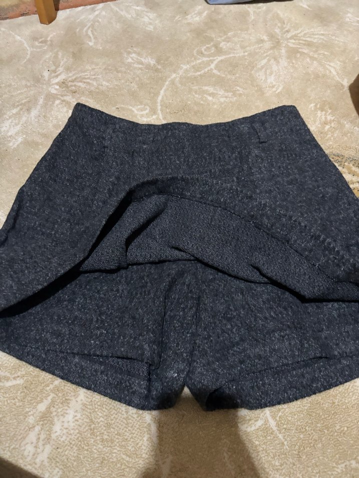 Kadın Gri Mini Etek - Görsel 3