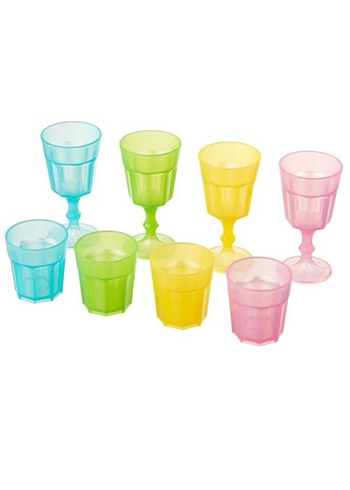 Pastel Renkli Çoklu Bardak Seti