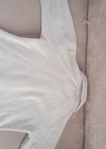 s Beden ten rengi Renk Bej Peluş Detaylı Kadın Ceket