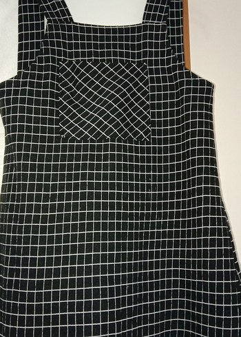 Gri Kareli jile elbise, elbise - Görsel 3