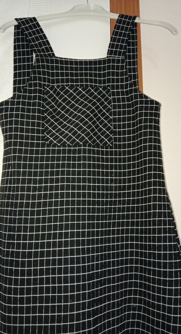 Gri Kareli jile elbise, elbise - Görsel 3