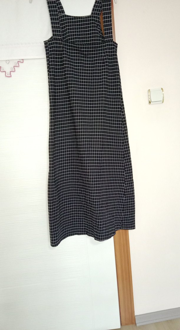 Gri Kareli jile elbise, elbise - Görsel 4