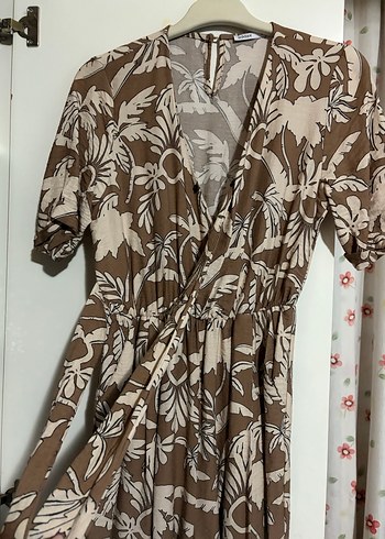 Bohem V Yaka Uzun Bağlamalı Tulum - Görsel 2