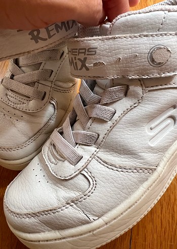 31 Beden Beyaz unisex Çocuk Sneakers Velcro Bantlı