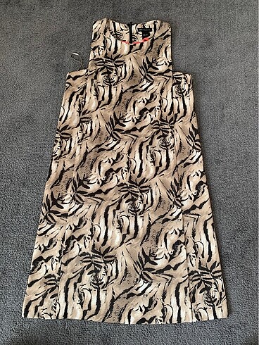 Mango kadın fit kesim leopar desenli elbise