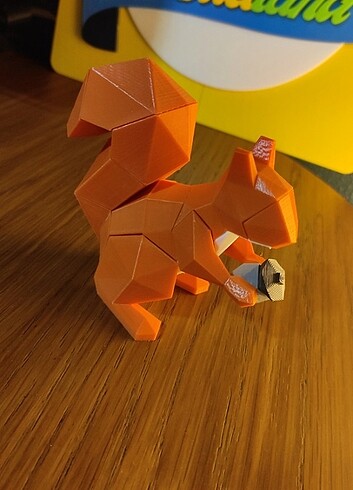  Beden Mıknatıslı Sincap Puzzle 3D