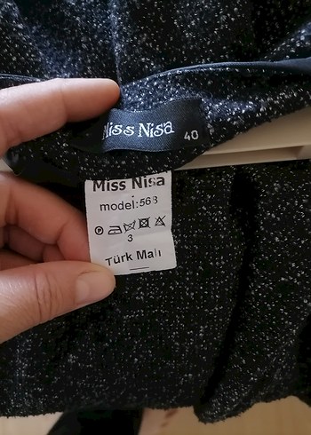 40 Beden Gri mevlana model Kadın Etek