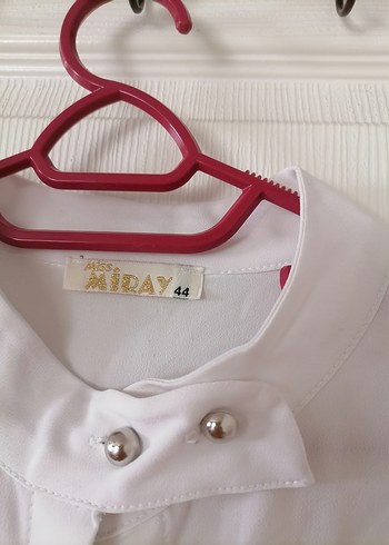 44 Beden Beyaz Uzun Kollu Tunik