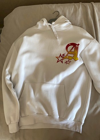 Koton Beyaz Zincir Detaylı Kadın Kapüşonlu Sweatshirt