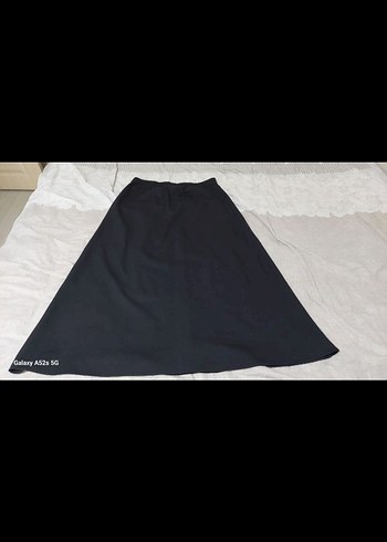 LC Waikiki Siyah Midi Boy Salaş Kadın Etek
