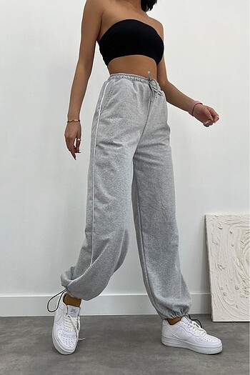 Zip Oversize Gri Eşofman