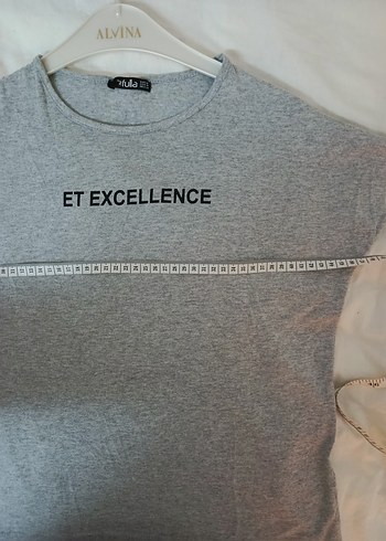 Gri Kısa Kollu Tişört - Görsel 3