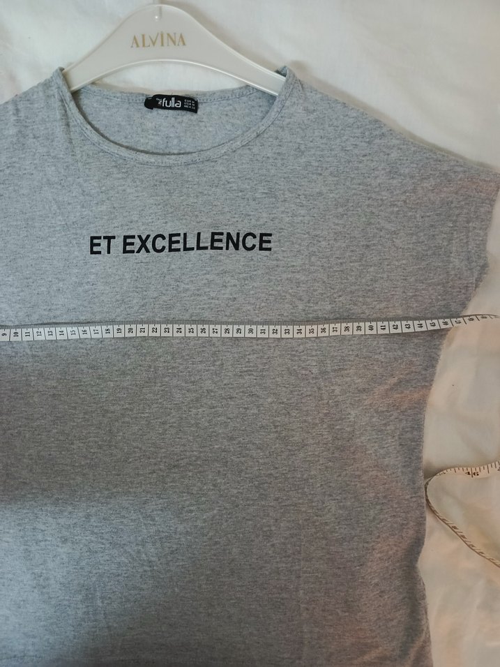 Gri Kısa Kollu Tişört - Görsel 3