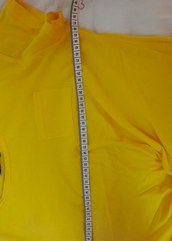 Sarı Kısa Kollu Kadın Tişört - Görsel 3