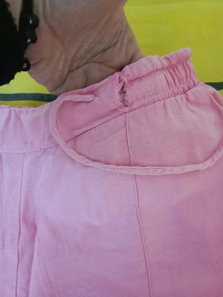 Pembe Bol Kesim yazlık Pantolon - Görsel 4