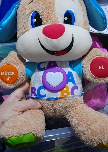 Renkli Eğitici Müzikli Peluş Oyuncak Köpek