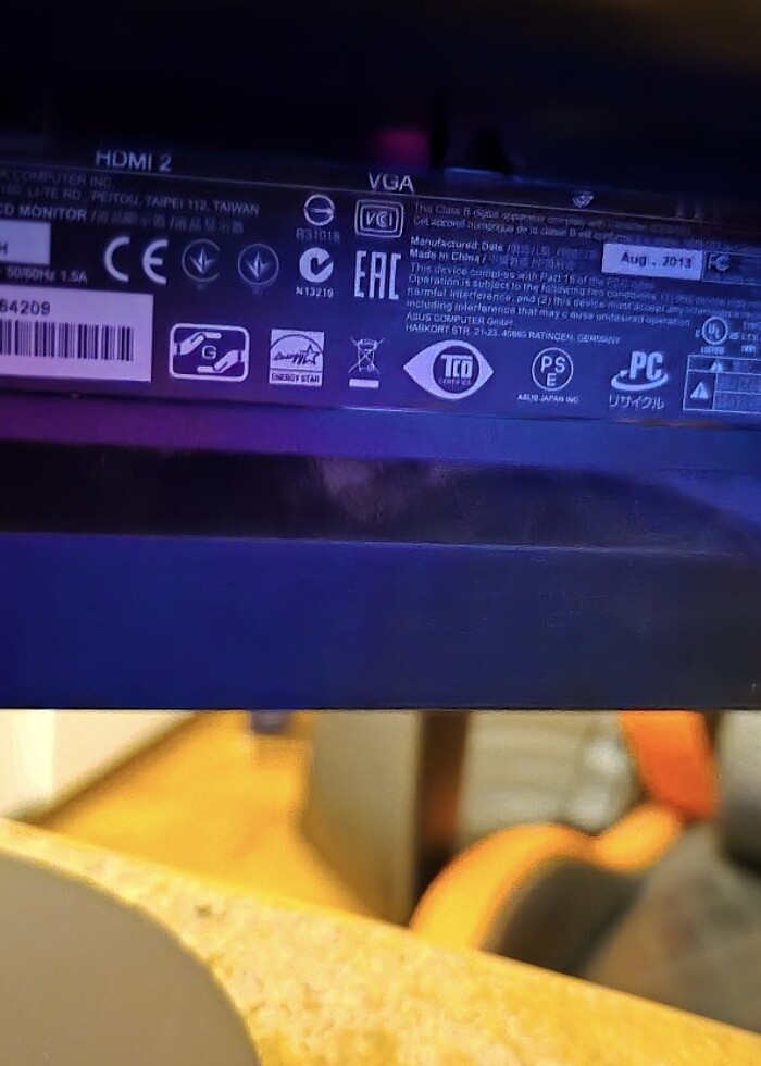 ARIZALI ASUS 23,6" 1080P 1MS 60HZ OYUN MONİTÖRÜ - Görsel 4