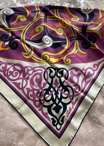 Bohem Çok Renkli İpek Kadın İpek Eşarp - Görsel 2