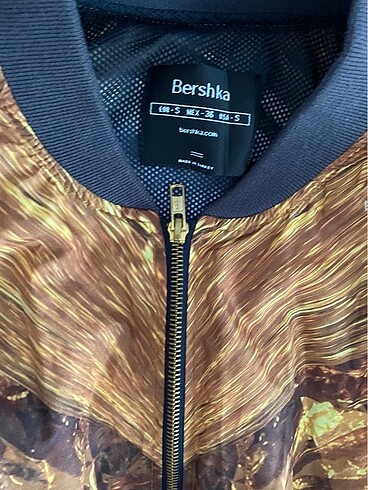 s Beden Bershka kolej ceketi desenli