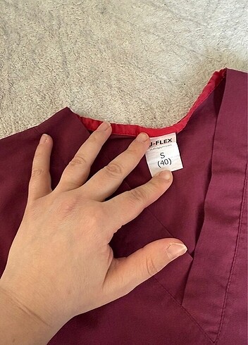 s Beden bordo Renk Hemşire forması