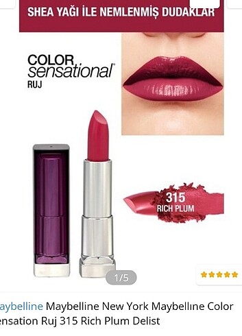 MAYBELINE NEW YORK RICH PLUM 315