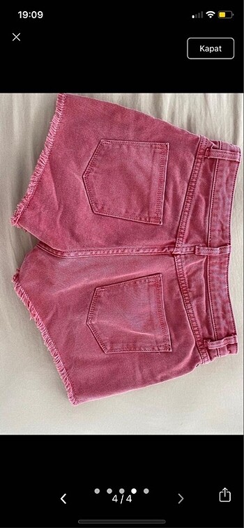 34 Beden pembe Renk Stradivarius şort
