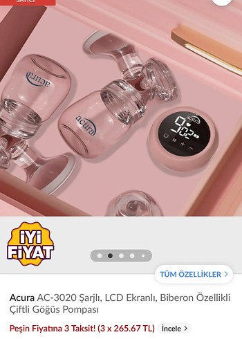  Pastel Pembe Acura Göğüs Pompası