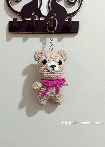 Amigurumi anahtarlık uyku arkadaşı çıngırak 