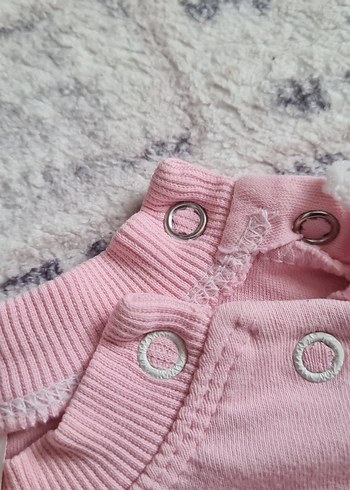 Kız Çocuk Pembe Baskılı Uzun Kollu Sweatshirt - Görsel 3