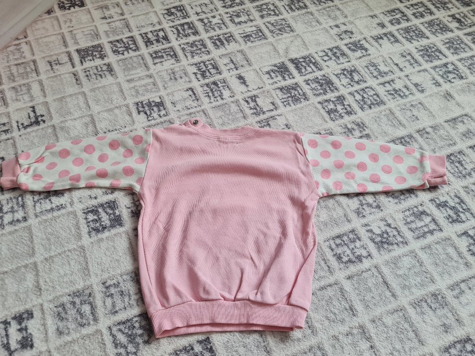 Kız Çocuk Pembe Baskılı Uzun Kollu Sweatshirt - Görsel 2