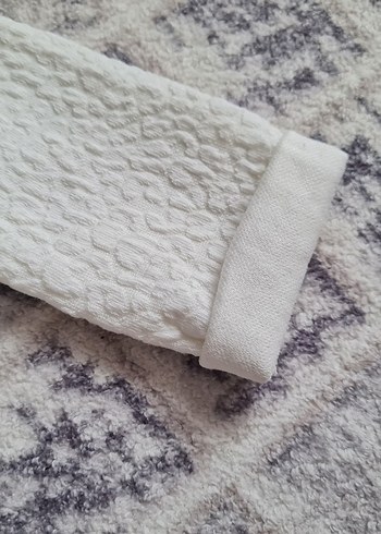 Kız Çocuk Beyaz Fırfırlı Uzun Kollu Elbise - Görsel 3