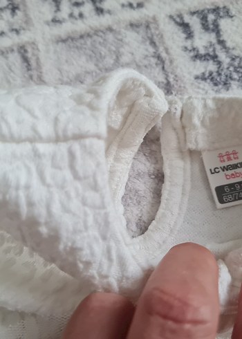 Kız Çocuk Beyaz Fırfırlı Uzun Kollu Elbise - Görsel 6