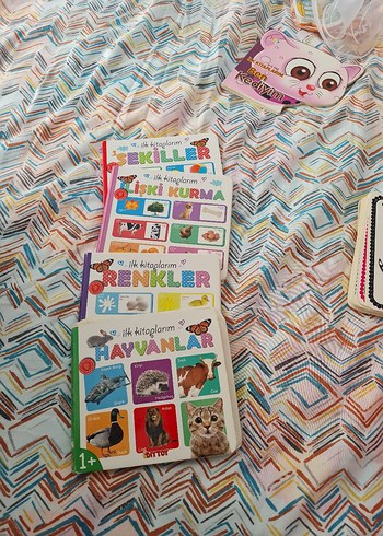 Çocuklar İçin İlk Kitap Seti: Hayvanlar, Renkler, Şekiller