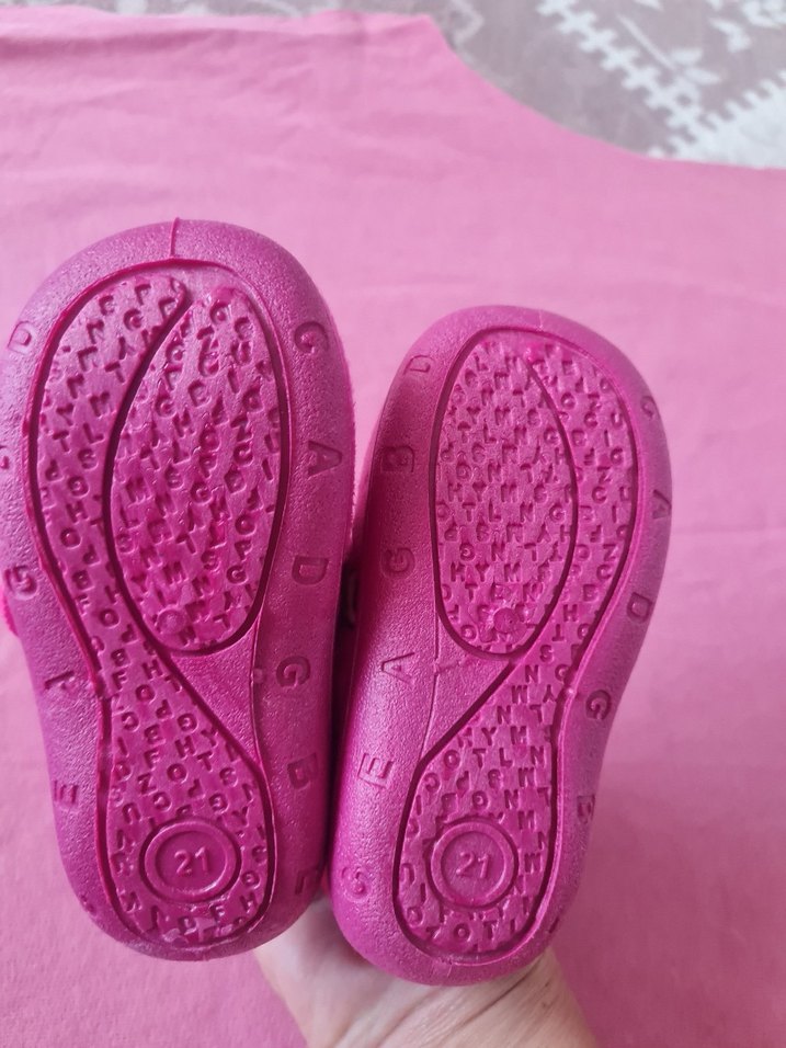 Kız Çocuk Pembe Polar Ev Terliği - Görsel 3