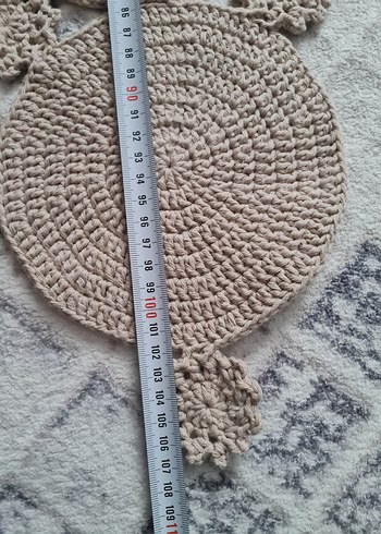 Bohem Tarzda El Örgüsü Masa runner - Görsel 3