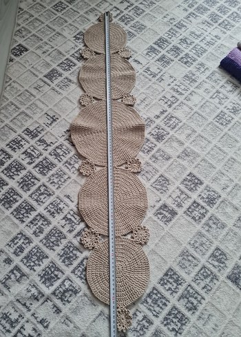 Bohem Tarzda El Örgüsü Masa runner - Görsel 2