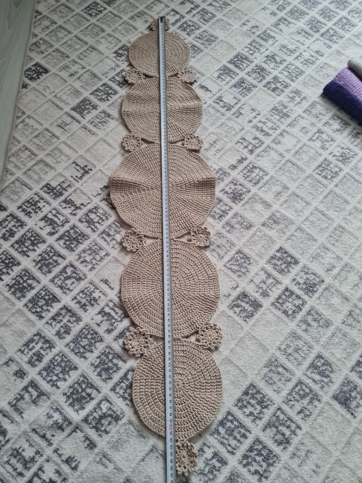 Bohem Tarzda El Örgüsü Masa runner - Görsel 2