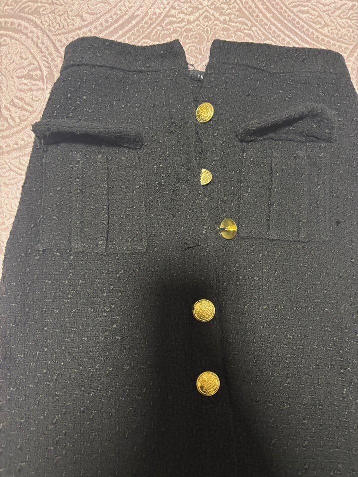 Trendyol & Milla Siyah Düğmeli Kumaş Pantolon - Görsel 3