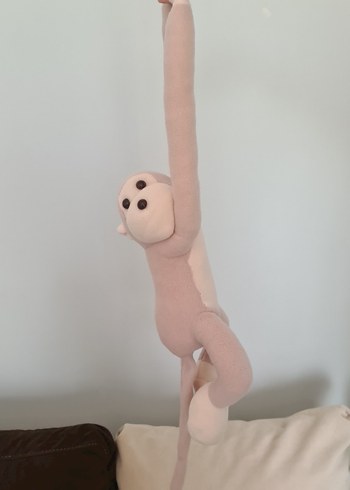 Diğer Bej Pastel Peluş Maymun Oyuncak