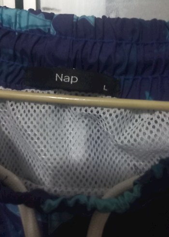 Kuşaklı Erkek Mavi Mini Deniz Şortu - Görsel 3