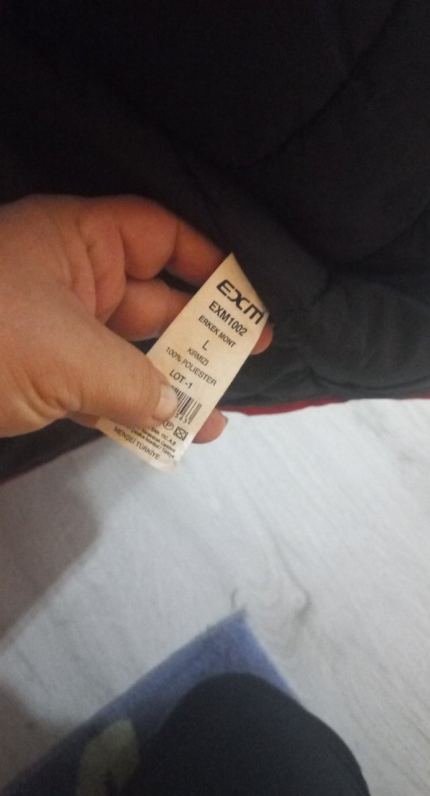 Kırmızı Fermuarlı erkek mont - Görsel 3