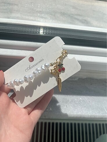 Accessorize İNCİLİ CHARMLI BİLEKLİK