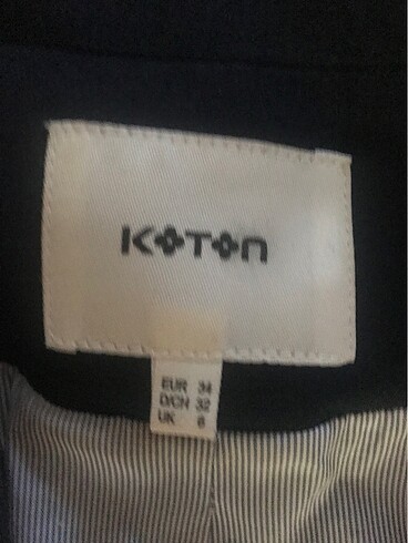 34 Beden lacivert Renk Koton marka blazer lacivert ceket