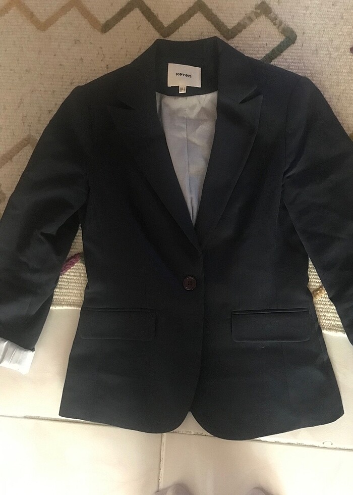 Koton marka blazer lacivert ceket - Görsel 3