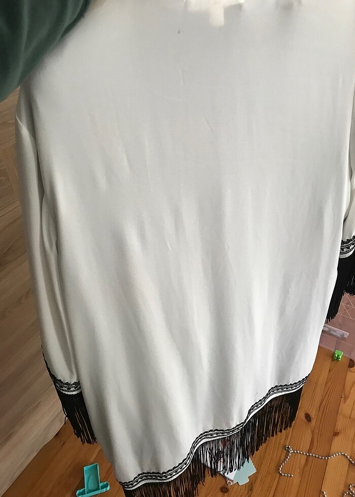 Koton marka püsküllü kimono - Görsel 2