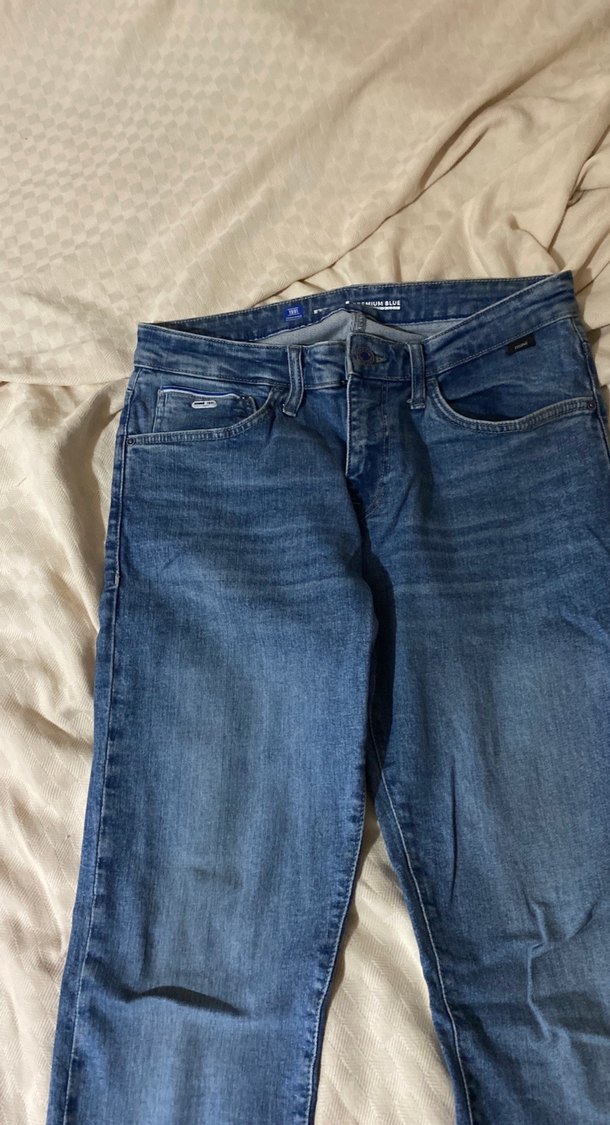 Mavi Kot pantolon erkek - Görsel 2