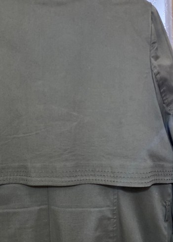 Haki yeşil uzun kap, - Görsel 5