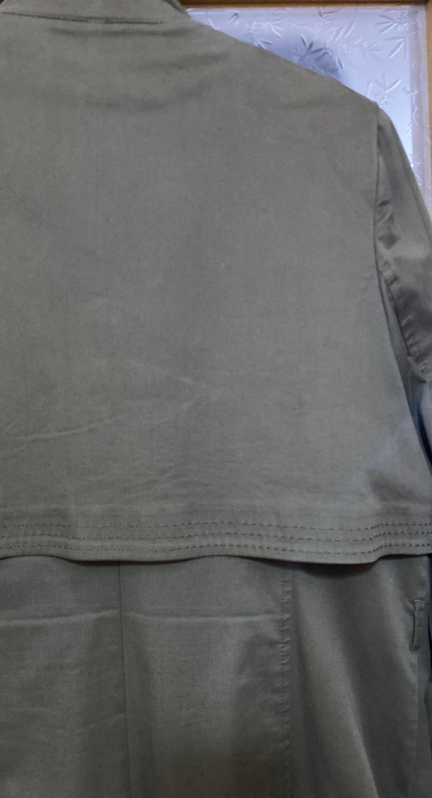 Haki yeşil uzun kap, - Görsel 5