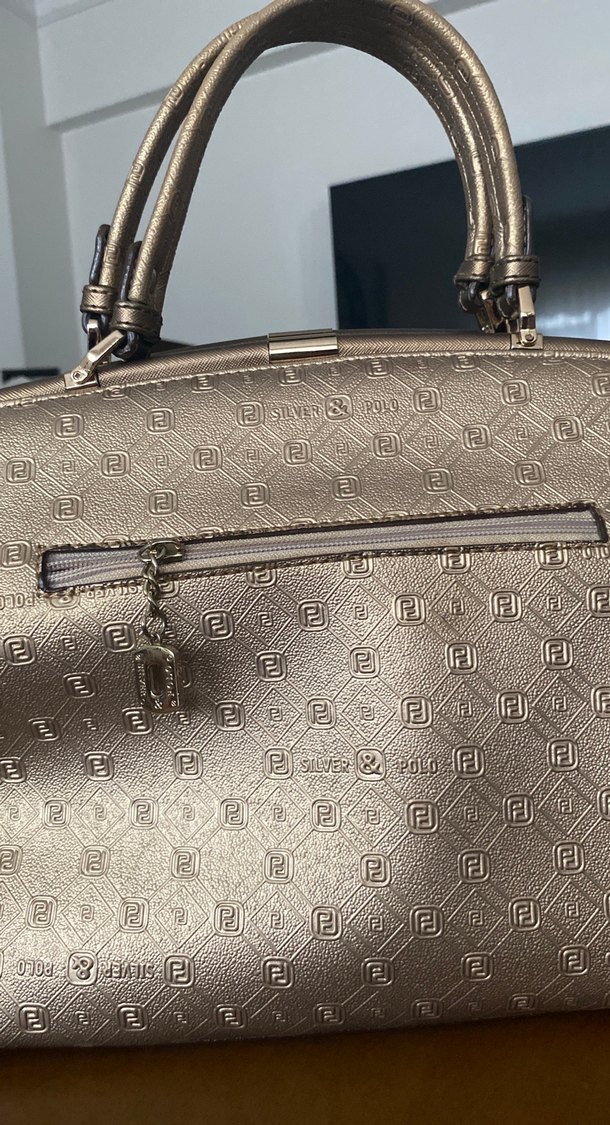 Gold kahve kadın çantası - Görsel 4